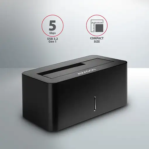 Axagon ADSA-SN base de conexión para disco duro USB 3.2 Gen 1 (3.1 Gen 1) Type-A N