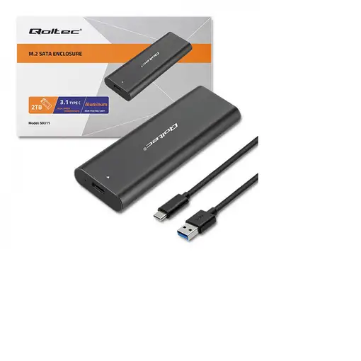 Qoltec 50312 caja para disco duro externo Caja externa