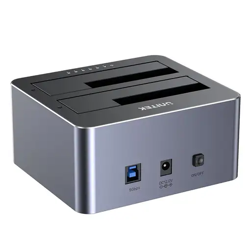 UNITEK Y-3026GY01-EU base de conexión para disco duro USB 3.2 Gen 1 (3.1 Gen 1)