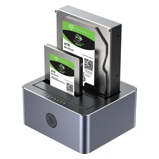 UNITEK Y-3026GY01-EU base de conexión para disco duro USB 3.2 Gen 1 (3.1 Gen 1)