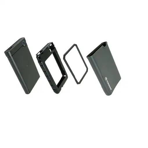 Transcend TS0GSJ25CK3 caja para disco duro externo Carcasa de disco duro/SSD Gris