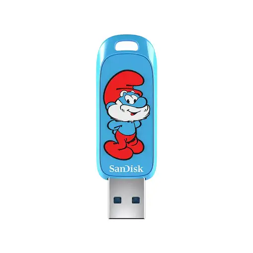 SanDisk Smurfs unidad flash USB 128 GB USB tipo A 3.2 Gen 1 (3.1 Gen 1) Azul