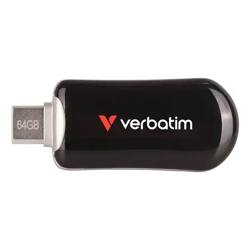 Verbatim 30224 unidad flash USB 64 GB USB Tipo C 3.2 Gen 1 (3.1 Gen 1) Negro
