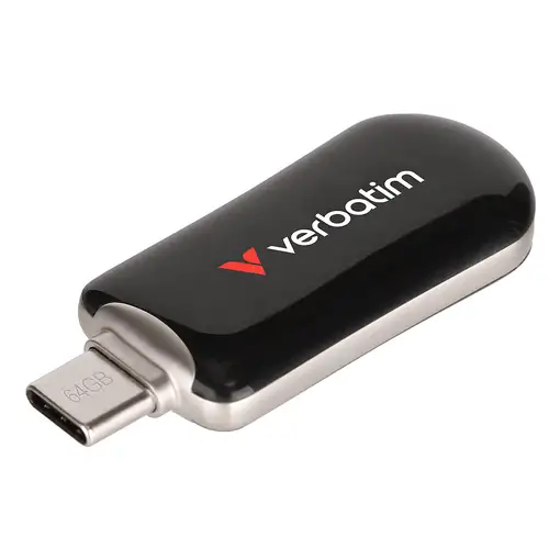 Verbatim 30224 unidad flash USB 64 GB USB Tipo C 3.2 Gen 1 (3.1 Gen 1) Negro