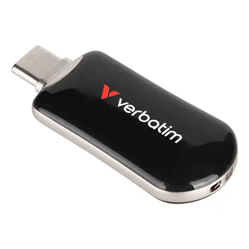Verbatim 30224 unidad flash USB 64 GB USB Tipo C 3.2 Gen 1 (3.1 Gen 1) Negro
