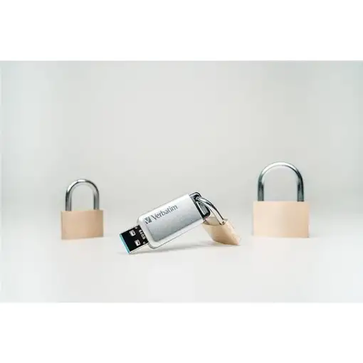 Verbatim Secure Pro - Unidad USB 3.0 de 64 GB - Plata