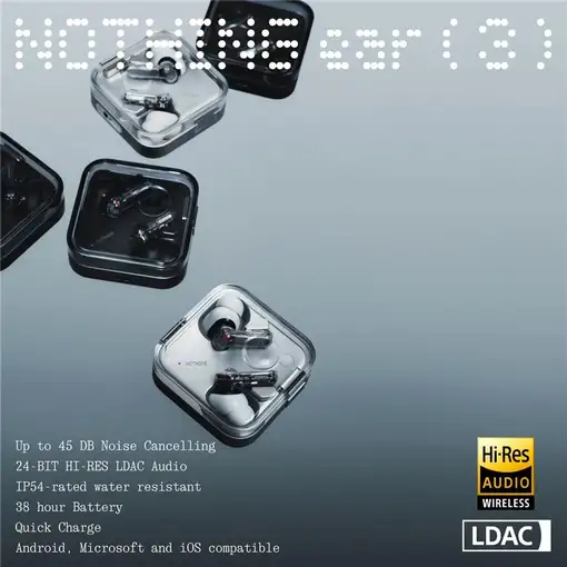 Nothing Ear (3) Auriculares Inalámbrico Dentro de oído Llamadas/Música USB Tipo C