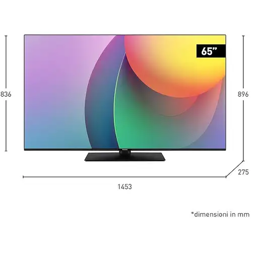 Panasonic TB-65W60AEZ Televisor 165,1 cm (65'') 4K Ultra HD Smart TV Wifi Negro