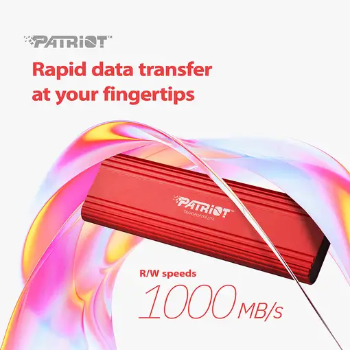 Patriot Memory Transporter Lite 1 TB USB Tipo C 3.2 Gen 2 (3.1 Gen 2) Rojo