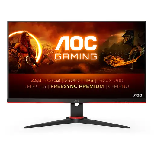 AOC G2 24G2ZE/BK LED display 60,5 cm (23.8'') 1920 x 1080 Pixeles Full HD Negro, Ro AOC G2 24G2ZE/BK LED display 60,5 cm (23.8'') 1920 x 1080 Pixeles Full HD Negro, Ro