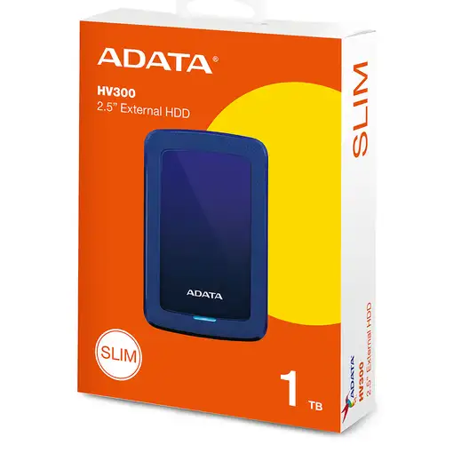 ADATA HDD Ext HV300 1TB Blue disco duro externo 2.5'' USB 3.2