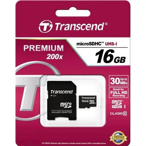 Transcend TS16GUSDHC10 memoria flash 16 GB MicroSDHC NAND Clase 10
