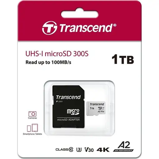 Transcend USD300S 1 TB MicroSDXC 3D NAND Clase 1