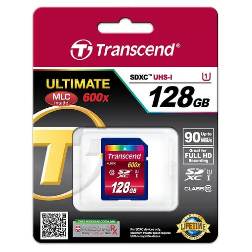 Transcend TS128GSDXC10U1 memoria flash 128 GB SDXC MLC Clase 10