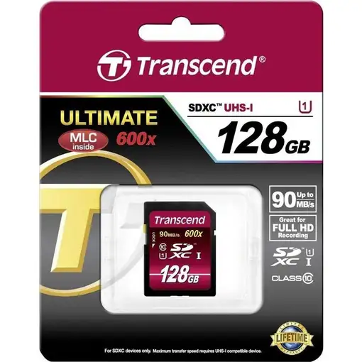 Transcend TS128GSDXC10U1 memoria flash 128 GB SDXC MLC Clase 10
