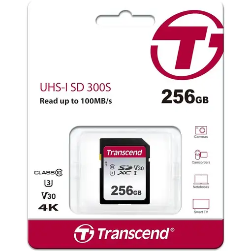 Transcend SDHC 300S 256GB SDXC NAND Clase 10