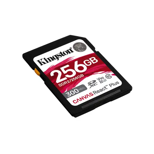 Kingston Technology 256GB Canvas React Plus SDXC UHS-II 300R/260W U3 V90