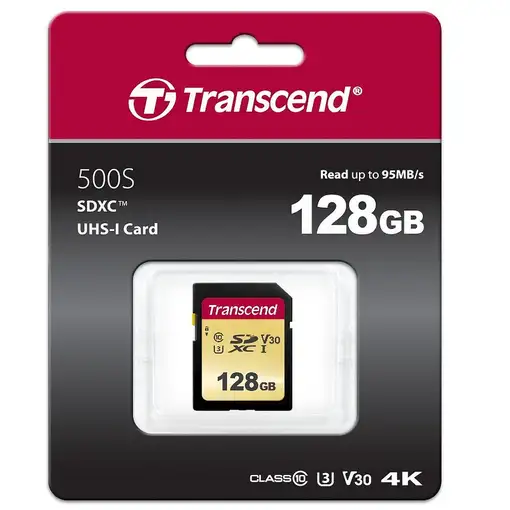 Transcend 128GB UHS-I U3 SD SDXC Clase 10