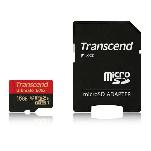Transcend 16GB microSDHC Class 10 UHS-I (Ultimate) MLC Clase 10