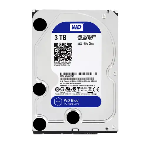 Western Digital Blue disco duro interno 3 TB 5400 RPM 64 MB 3.5" Serial ATA III