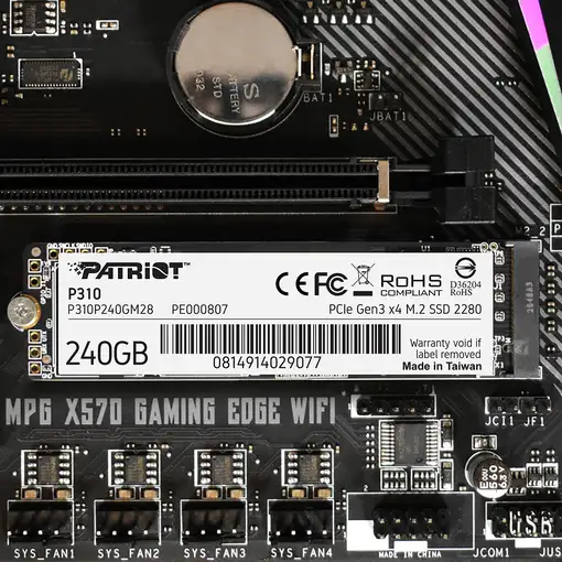 Patriot Memory P310 240 GB M.2 PCI Express 3.0 NVMe