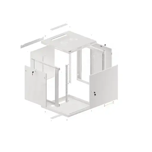 Lanberg WF01-6612-00S armario rack 12U Bastidor de pared Gris