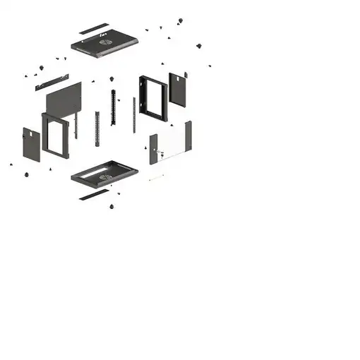 Lanberg WF03-5306-10B armario rack 6U Bastidor de pared Negro