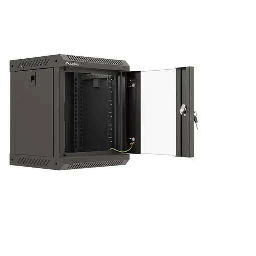 Lanberg WF11-3306-10B armario rack 6U Bastidor de pared Negro