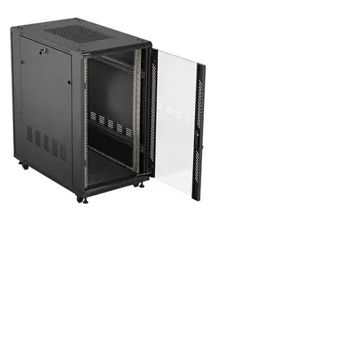 Lanberg FF01-6022-12B armario rack 22U Rack o bastidor independiente Negro