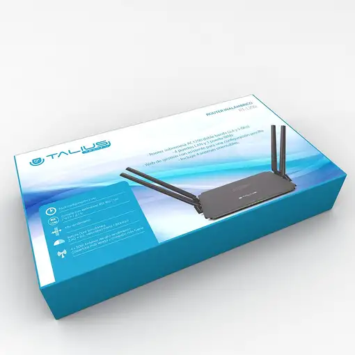 TALIUS router wireless AC 1200M 4 puertos RT1200