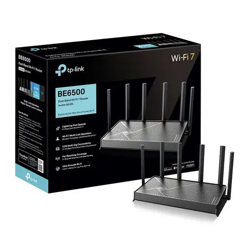 TP-Link Archer BE400 router inalámbrico 2.5 Gigabit Ethernet Doble banda