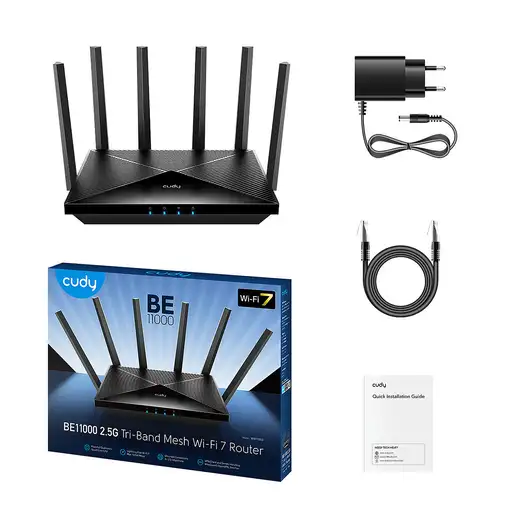 Cudy WR11000 router inalámbrico 2.5 Gigabit Ethernet Tribanda
