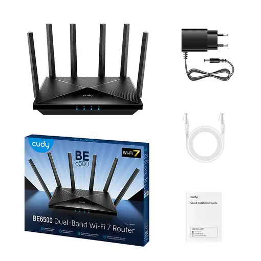 Cudy WR6500 router inalámbrico Gigabit Ethernet Doble banda (2,4 GHz / 5 GHz)