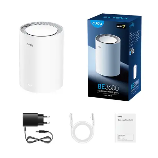  Cudy M3600 Doble banda (2,4 GHz / 5 GHz) Wi-Fi 7 (802.11be) Blanco 3 Interno