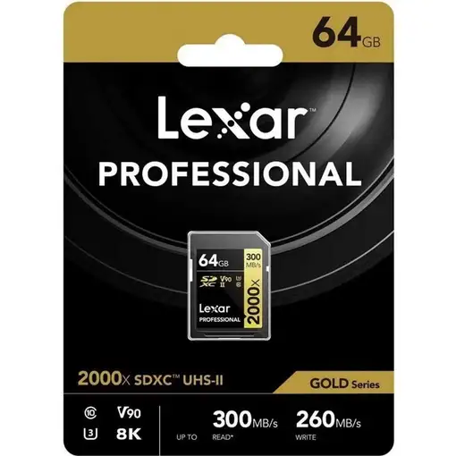Lexar Professional 2000x 64 GB SDHC UHS-II Clase 10