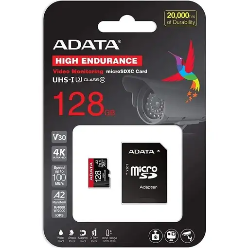 ADATA AUSDX128GUI3V30SHA2-RA1 memoria flash 128 GB MicroSDXC UHS-I Clase 10