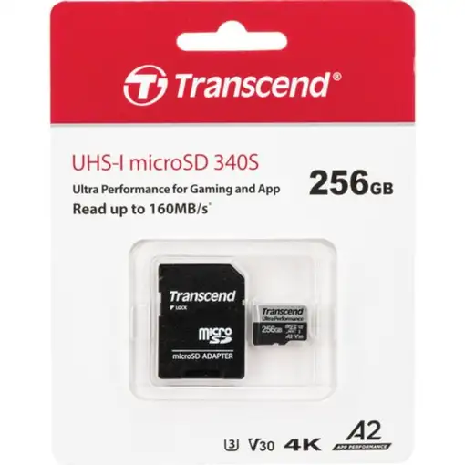 Transcend TS256GUSD340S memoria flash 256 GB MicroSDXC UHS-I Clase 10