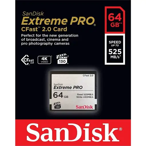 SanDisk SDCFSP-064G-G46D memoria flash 64 GB CFast 2.0