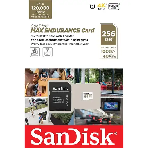 SanDisk MAX ENDURANCE 256 GB MicroSDXC UHS-I Clase 10