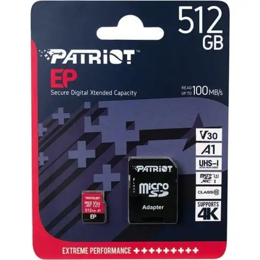 Patriot Memory EP V30 A1 512 GB MicroSDXC UHS-I Clase 10