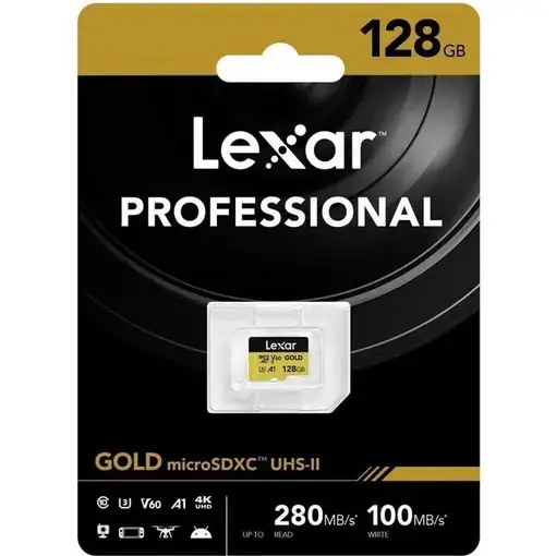 Lexar Professional GOLD 128 GB MicroSDXC UHS-II