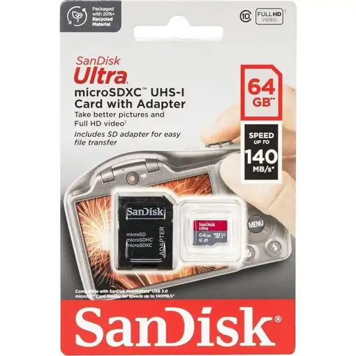 SanDisk Ultra 64 GB MicroSDXC UHS-I Clase 10