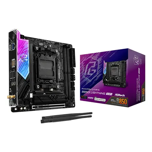 Asrock Phantom Gaming B850I Lightning WiFi AMD B850 Zócalo AM5 mini ITX
