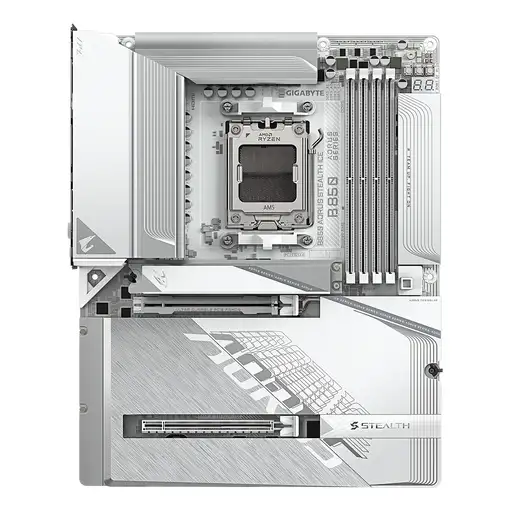 GIGABYTE B850 AORUS STEALTH ICE Placa Base – Procesadores AMD Ryzen serie 9000