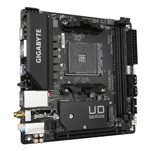 GIGABYTE A520I Placa base AC - Soporta CPUs AMD Ryzen 5000 Series AM4