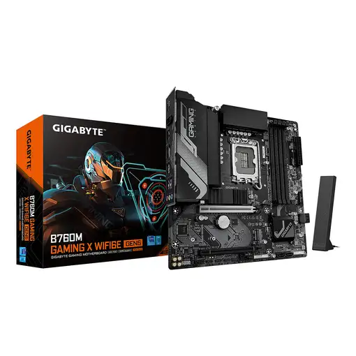 GIGABYTE B760M GAMING X WIFI6E GEN5 Placa Base – Compatible con procesadores Intel
