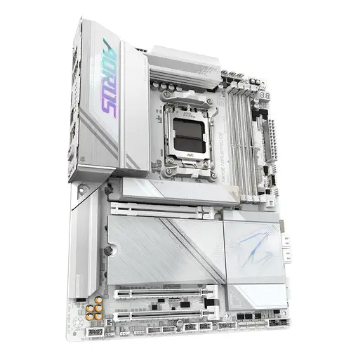 GIGABYTE X870E AORUS PRO ICE Placa Base - Soporta CPUs AMD Ryzen 9000