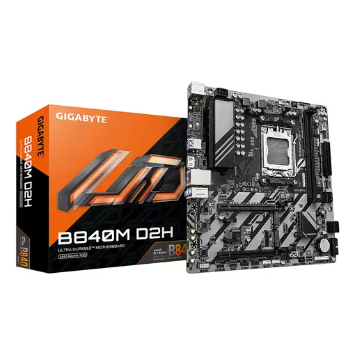 GIGABYTE B840M D2H Placa base - Procesadores AMD Ryzen 9000, VRM