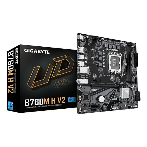 GIGABYTE B760M H V2 Placa Base - Compatible con procesadores Intel Core de 14ª gen