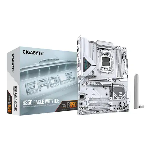 GIGABYTE B850 EAGLE WIFI7 ICE Placa base - Procesadores AMD Ryzen serie 9000, VRM